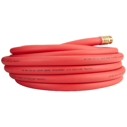 Heavy-Duty Red 3/4" x 50' Garden Hose (GHT Couplings)