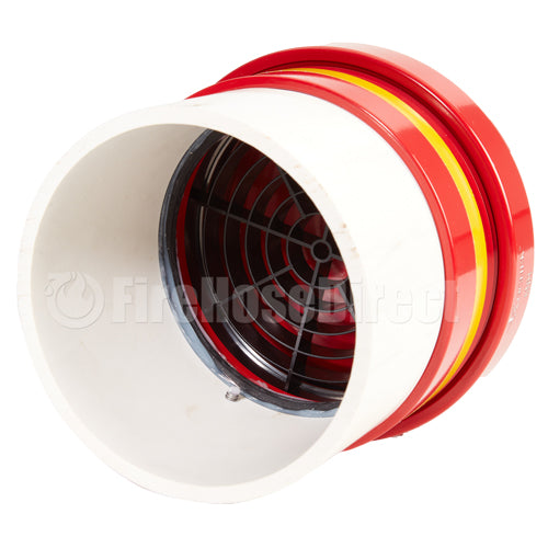 6" Male Dry Hydrant Straight Adapter With Alum Cap