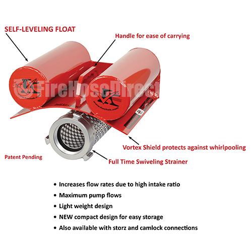 Aluminum 2 1/2" NH Self Leveling Floating Strainer