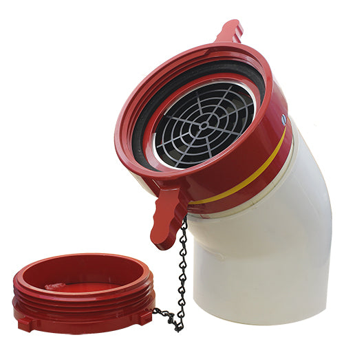 Female 6" Dry Hydrant 45 Degree Adapter