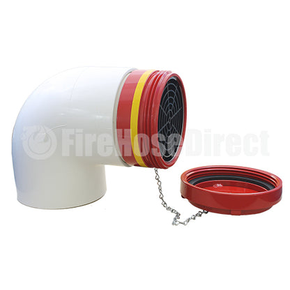 Male 5" Dry Hydrant Adapter 90 Degree Elbow