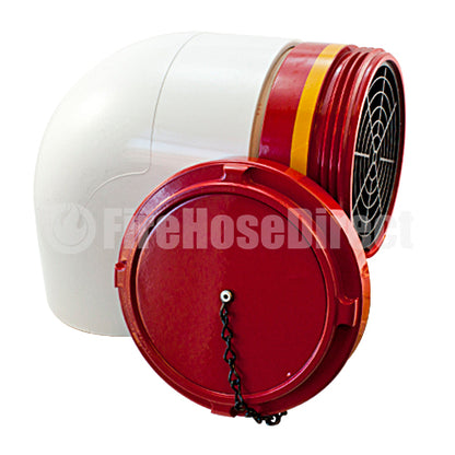 Male 5" Dry Hydrant Adapter 90 Degree Elbow