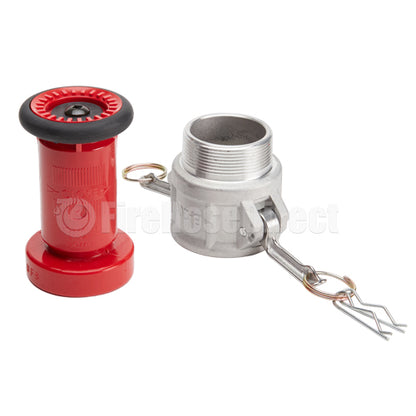 Aluminum 2" Camlock With Red Plastic Nozzle