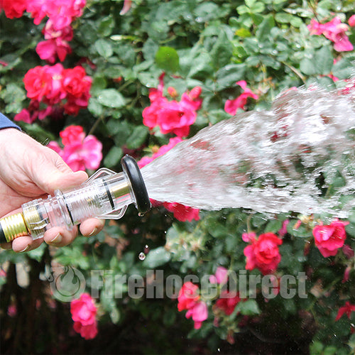 Clear Plastic Garden Hose Nozzle (GHT)