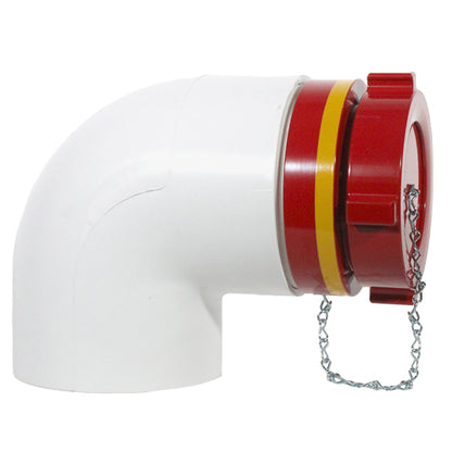 Male 4 1/2" Dry Hydrant Adapter 90 Degree Elbow