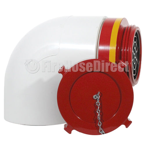 Male 4 1/2" Dry Hydrant Adapter 90 Degree Elbow