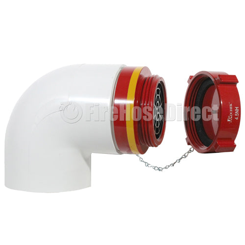 Male 4 1/2" Dry Hydrant Adapter 90 Degree Elbow