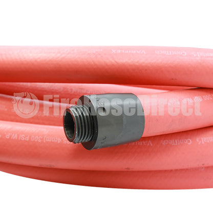 3/4" x 100' Non-Collapsible Rubber Hose (1" NH Threads)