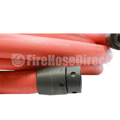 3/4" x 100' Non-Collapsible Rubber Hose (1" NH Threads)