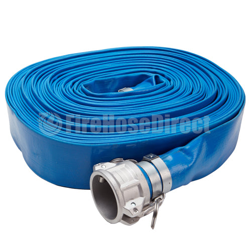 Blue 3" x 50' Camlock Lightweight Hose