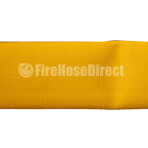 Yellow 1" x 100' Forestry Hose (Alum NPSH Couplings)