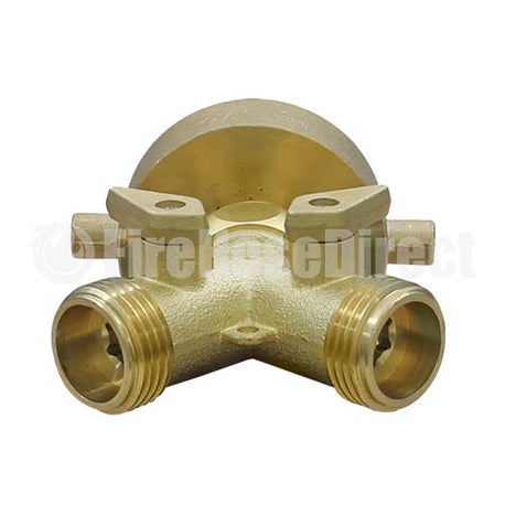 Brass 1 1/2 NH Inlet x (2) GHT Outlet