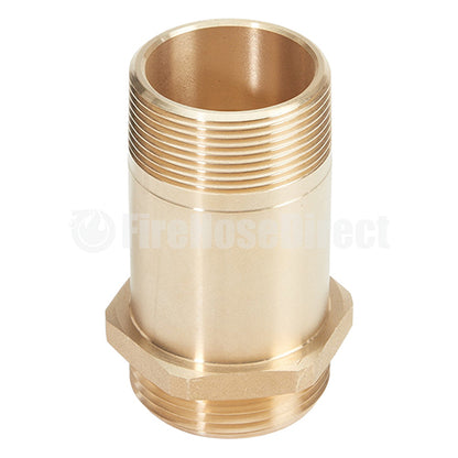 White 1 1/2" x 50' Pin Rack Hose Assembly (Brass NH Couplings)