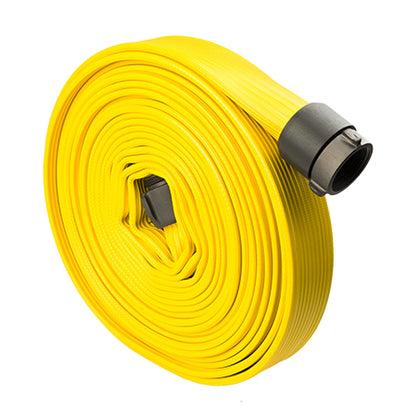 Yellow 1 1/2" x 25' Rubber Hose (Alum NH Couplings)