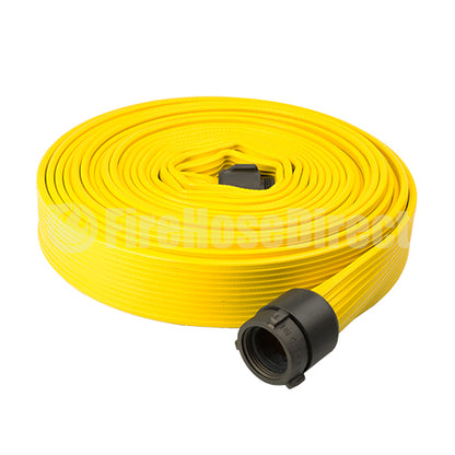 Yellow 2 1/2" x 50' Rubber Hose (Alum NH Couplings)