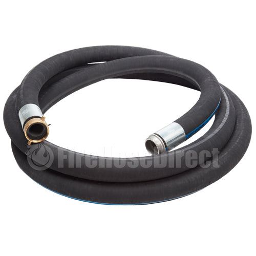 Black 1 1/2" x 20' Thread / Thread Suction Hose