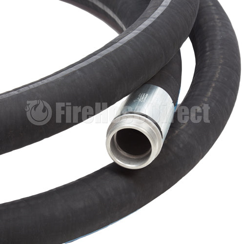 Black 1 1/2" x 20' Thread / Thread Suction Hose