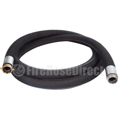 Black 2" x 20' Thread / Thread Suction Hose