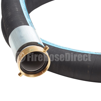 Black 3" x 15' Thread / Thread Suction Hose