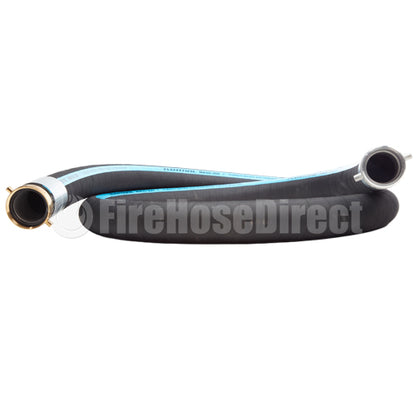 Black 3" x 15' Thread / Thread Suction Hose