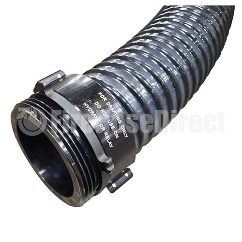 Twin Pack Black / Clear 6" x 10' Long Handle Hard Suction Hose (NH)