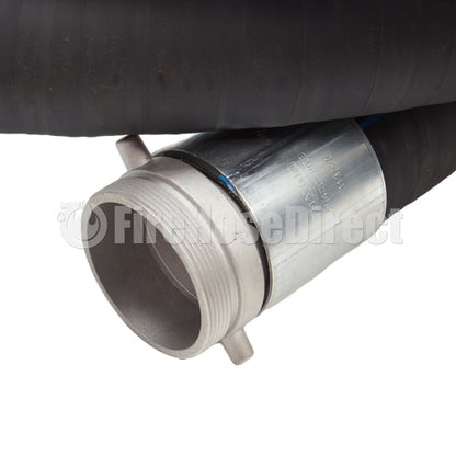 Black 4" x 20' Thread / Thread Suction Hose