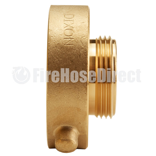 Brass 2 1/2" Female NYFD to 1 1/2" Male NH (Pin Lug)