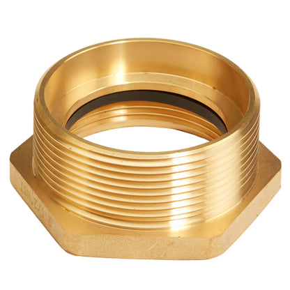 Brass 2 1/2" Female NYFD to 3" Male NPT (Hex)