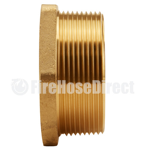 Brass 2 1/2" Female NYFD to 3" Male NPT (Hex)