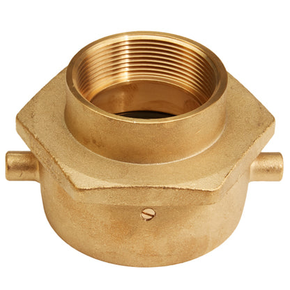 Brass 2 1/2" Swivel NH to 1 1/2" Rigid NPT Double Female