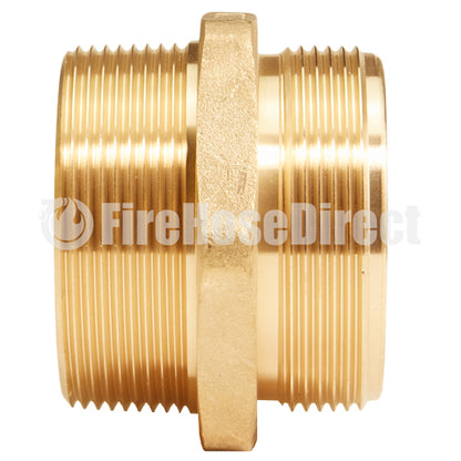 Brass 2 1/2" NPSH to 2 1/2" NPT Double Male (Hex)