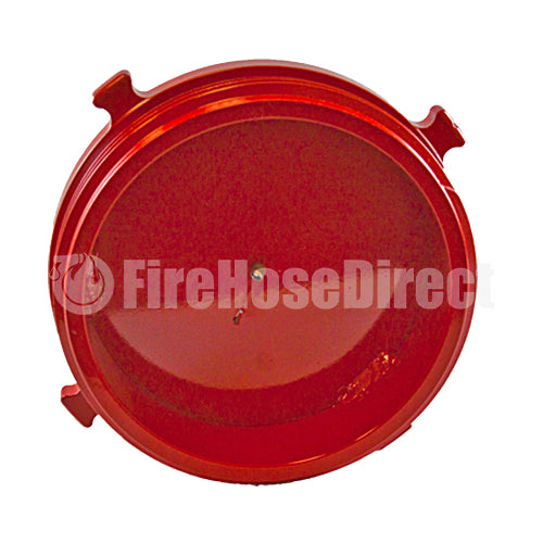 Aluminum 4 1/2" Red Dry Hydrant Plug