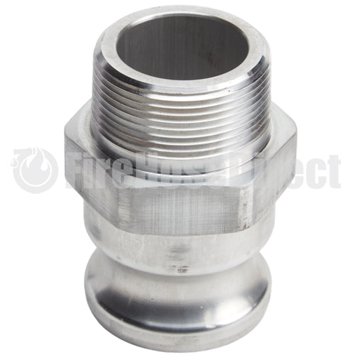 Aluminum 1 1/2" Male Camlock x 1 1/2" Male NPT