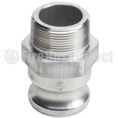 Aluminum 1 1/2" Male Camlock x 1 1/2" Male NPT