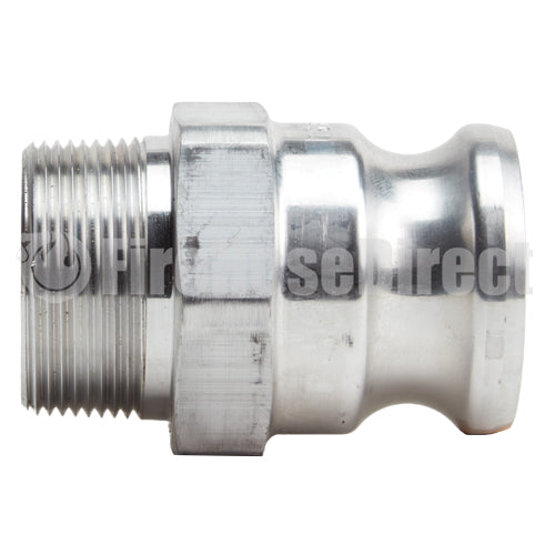 Aluminum 1 1/2" Male Camlock x 1 1/2" Male NPT