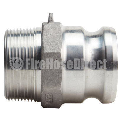 Aluminum 2 1/2" Male Camlock x 2 1/2" Male NPT