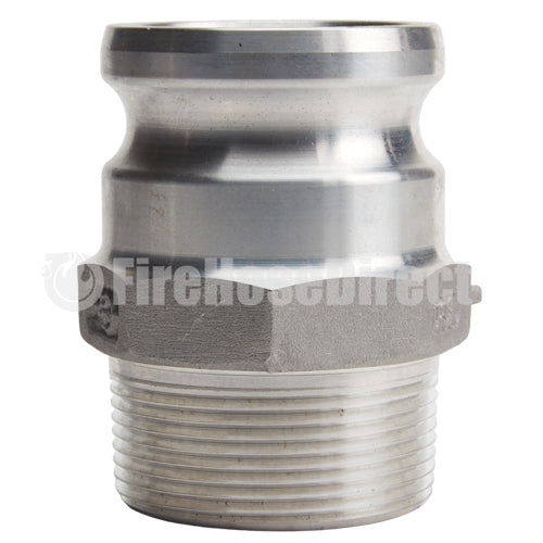 Aluminum 2 1/2" Male Camlock x 2 1/2" Male NPT