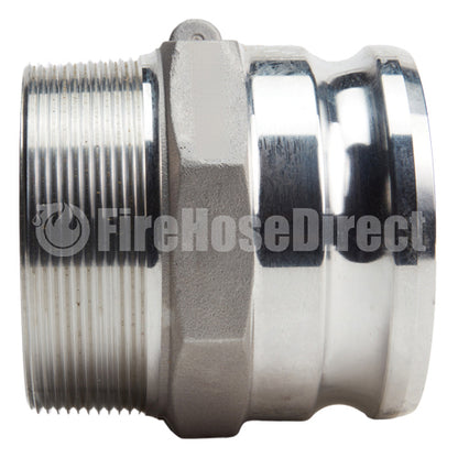 Aluminum 5" Male Camlock x 5" Male NPT