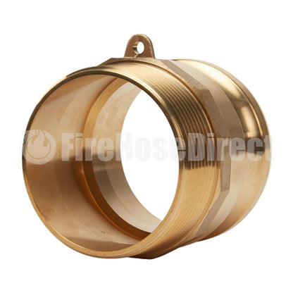 Brass 4" Male Camlock x 4" Male NPT