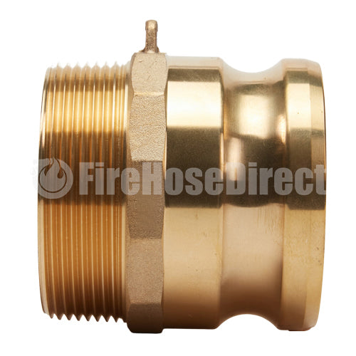 Brass 4" Male Camlock x 4" Male NPT