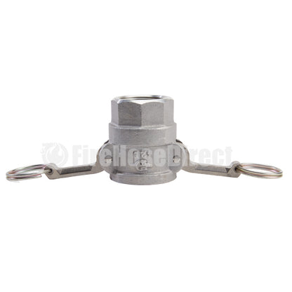 Aluminum 1 1/4" Female Camlock x 1 1/4" Female NPT