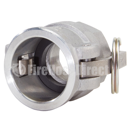 Aluminum 1 1/4" Female Camlock x 1 1/4" Female NPT