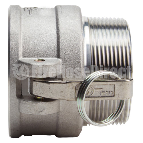 Aluminum 6" Female Camlock x 6" Male NPT