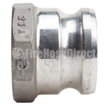 Aluminum 2 1/2" Male Camlock x 2 1/2" Female NPT