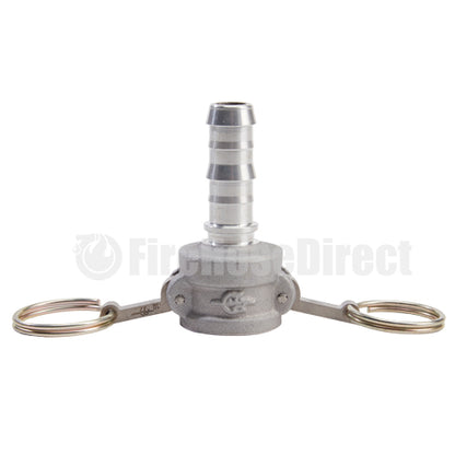 Aluminum 1/2" Female Camlock to Hose Shank