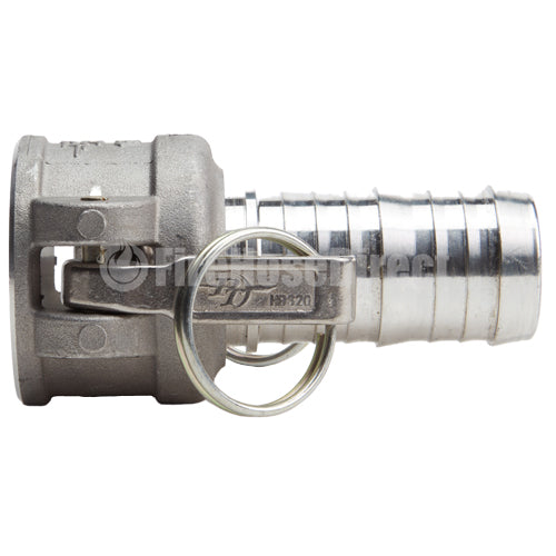 Aluminum 1 1/4" Female Camlock to Hose Shank