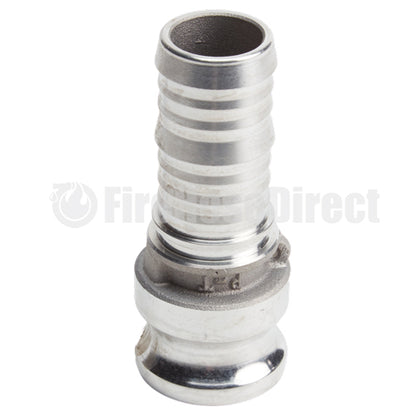 Aluminum 1 1/4" Male Camlock to Hose Shank