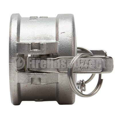 Stainless Steel 1 1/2" Camlock Female Dust Cap