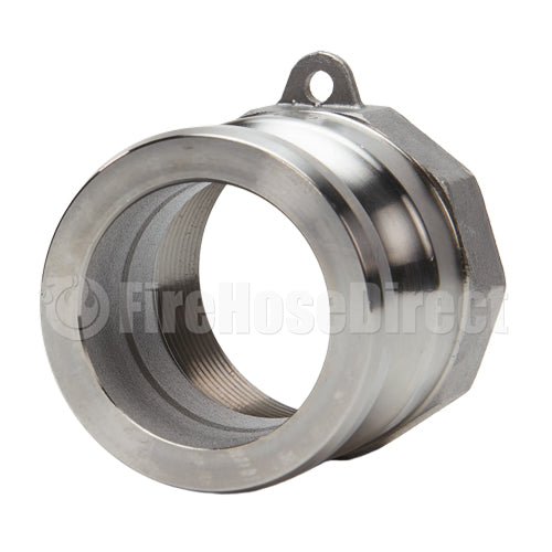 Stainless Steel 1 1/2" Male Camlock x 1 1/2" Female NPT