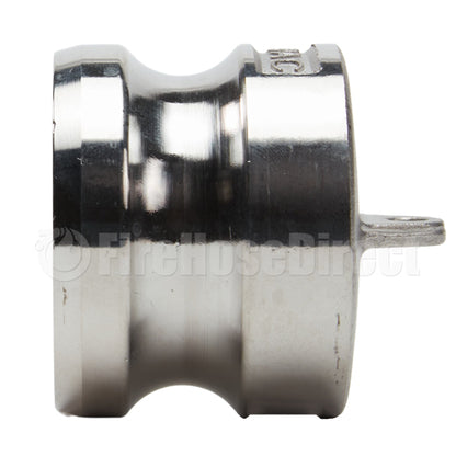 Stainless Steel 1 1/2" Camlock Male Dust Plug